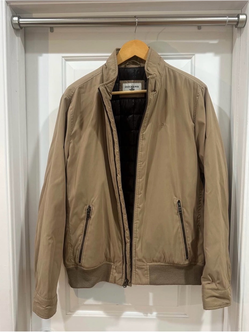 Dockers Khaki Lightweight Bomber Jacket